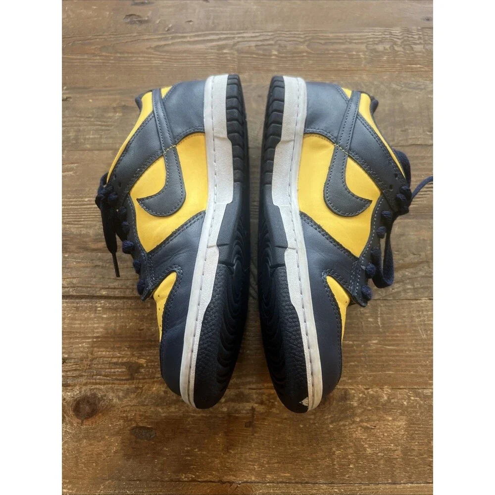 Nike Dunk Low Michigan Varsity Maize/Midnight Navy CW1590-700 Youth Size 4.5Y